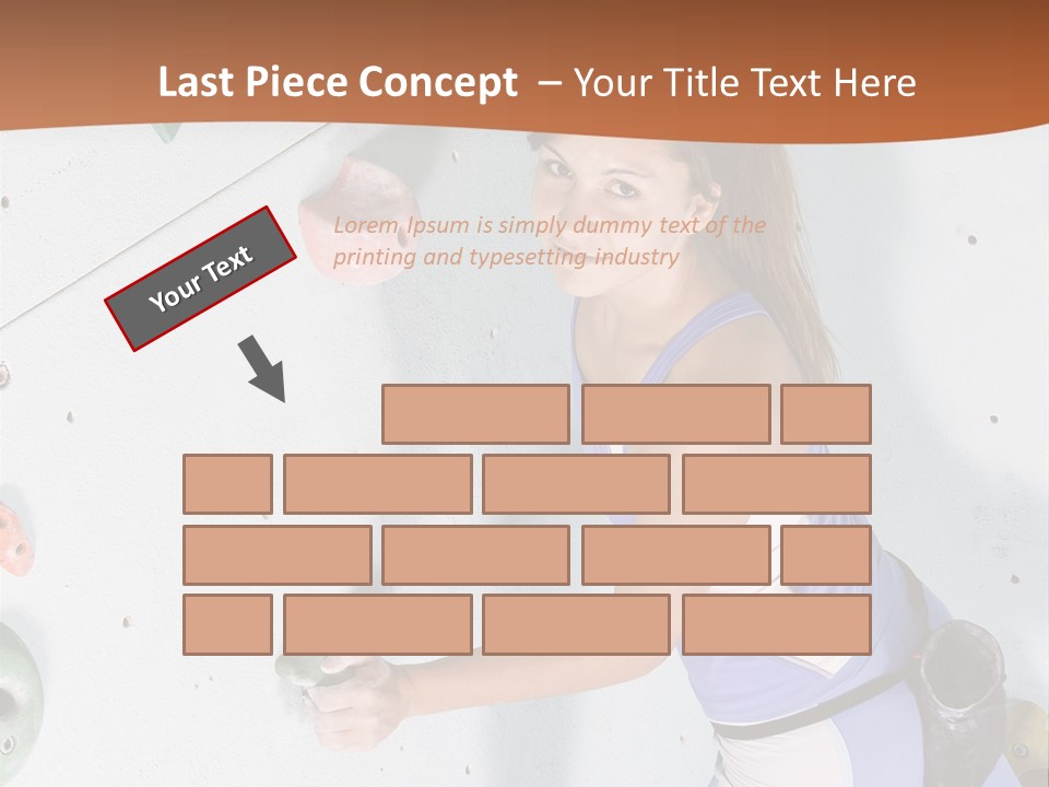 Girl Risk Wall PowerPoint Template