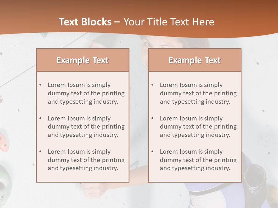 Girl Risk Wall PowerPoint Template