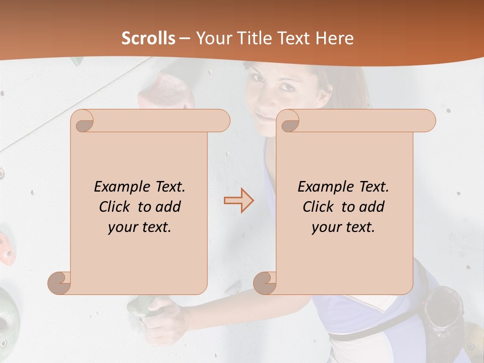 Girl Risk Wall PowerPoint Template