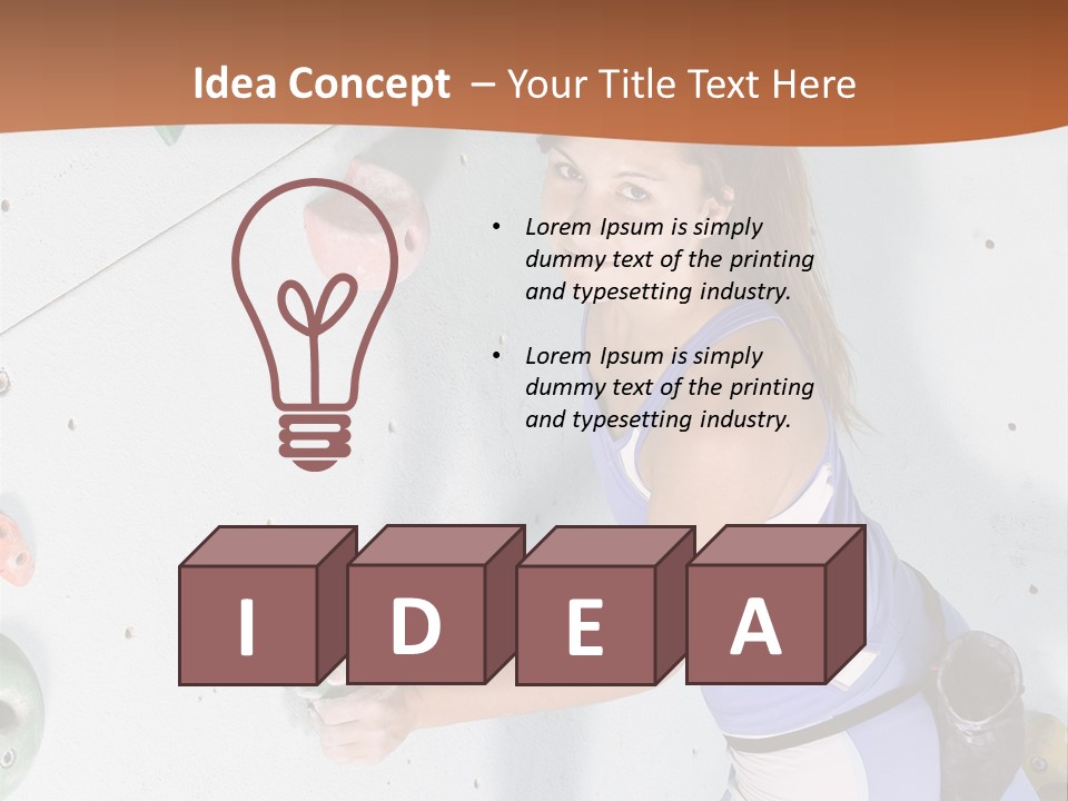 Girl Risk Wall PowerPoint Template