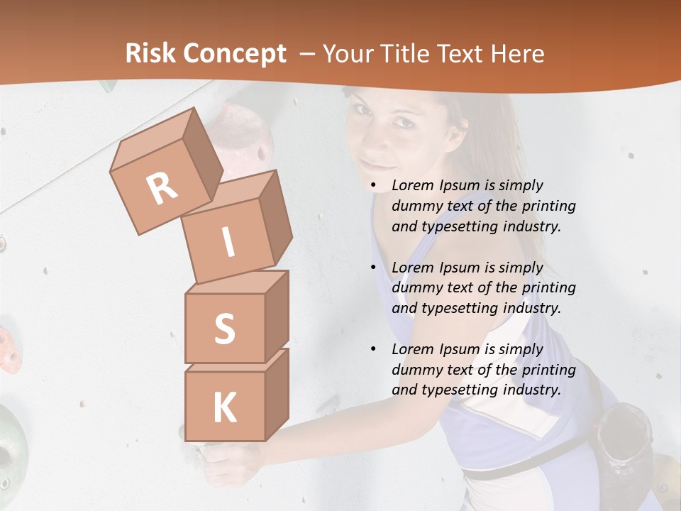 Girl Risk Wall PowerPoint Template