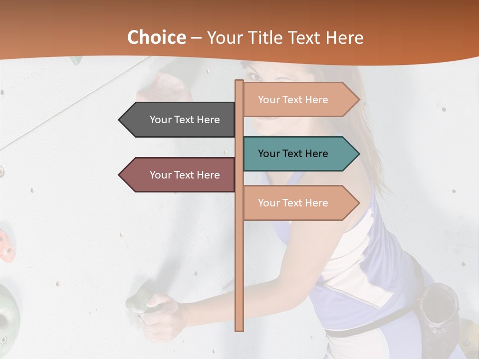 Girl Risk Wall PowerPoint Template