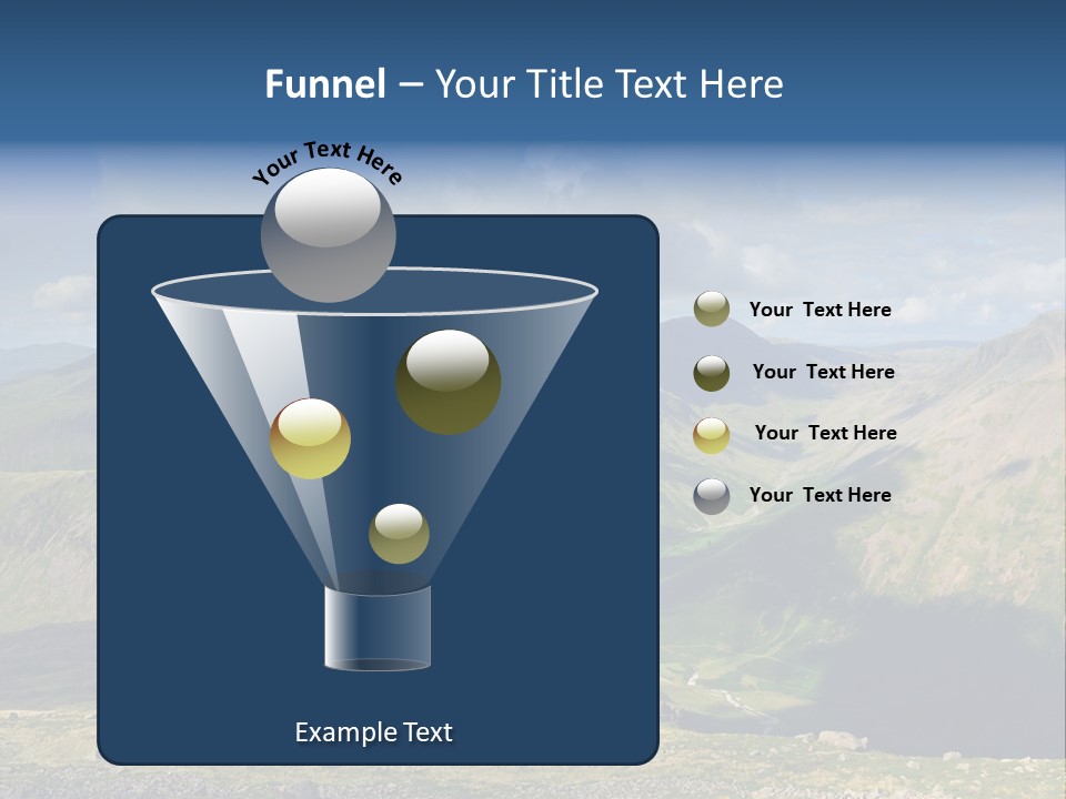 A Mountain Range With A Lake In The Foreground PowerPoint Template
