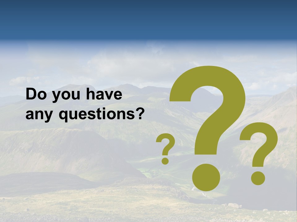 A Mountain Range With A Lake In The Foreground PowerPoint Template