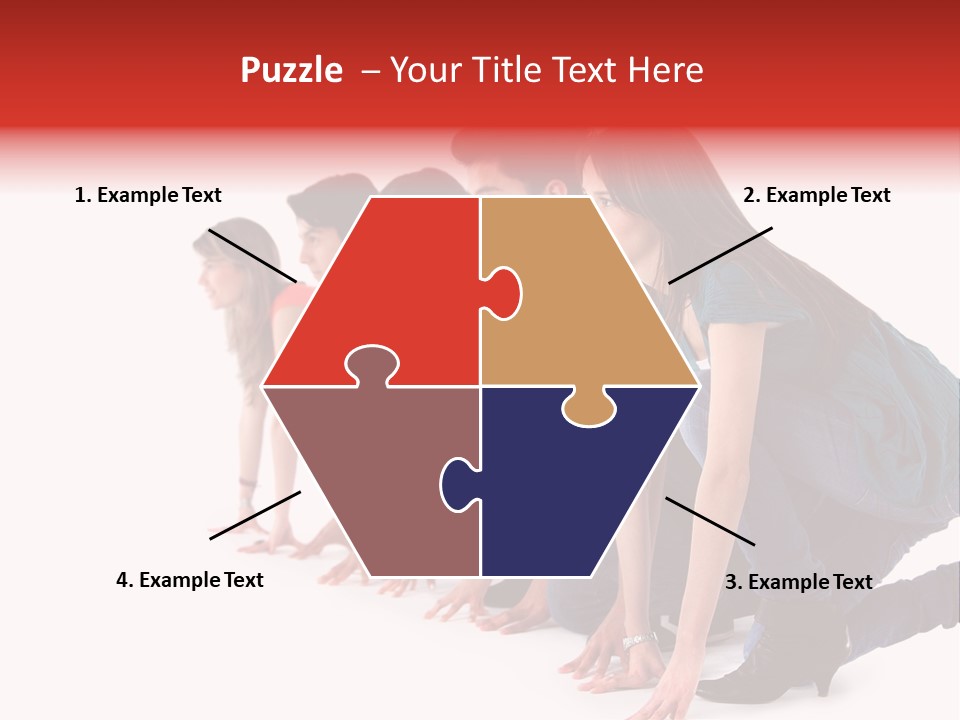 Young White Men PowerPoint Template