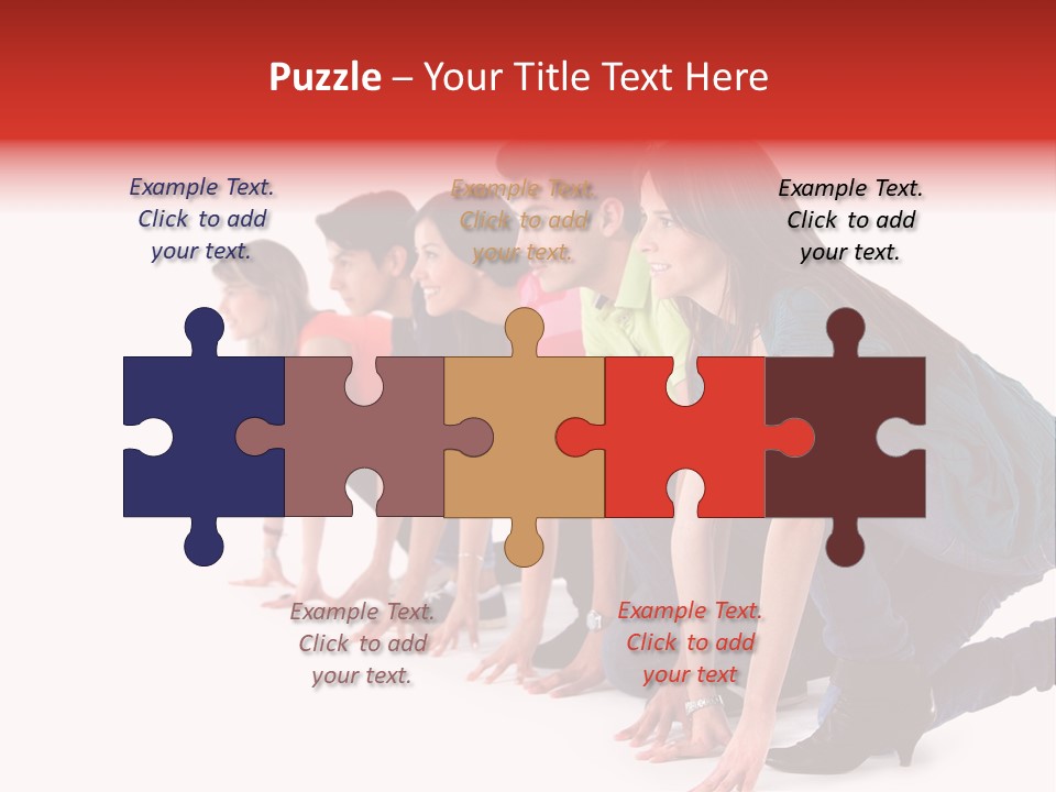 Young White Men PowerPoint Template