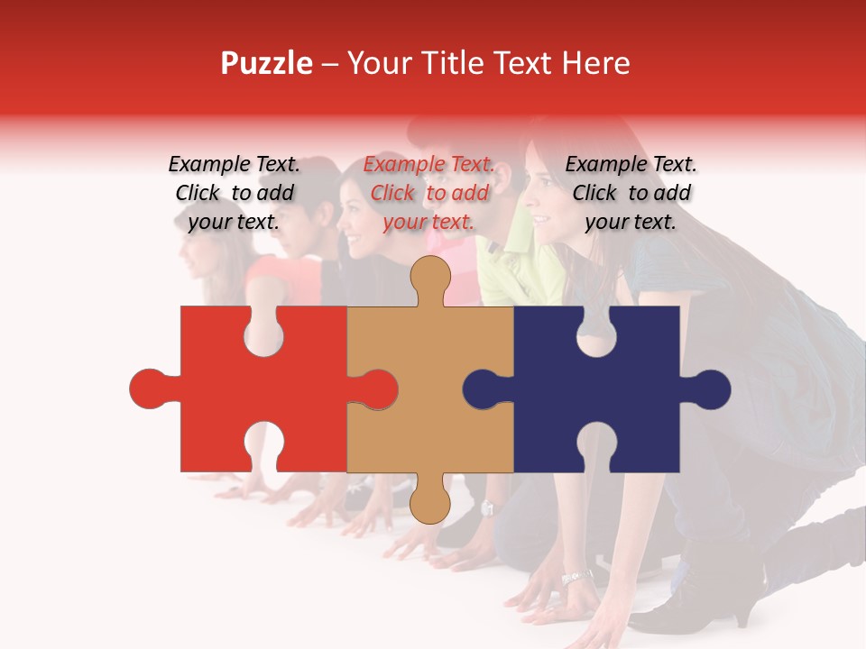 Young White Men PowerPoint Template