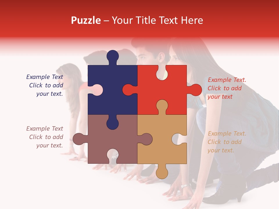 Young White Men PowerPoint Template