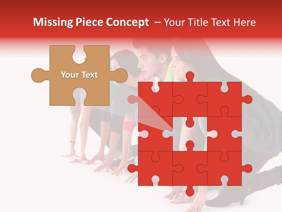 Young White Men PowerPoint Template