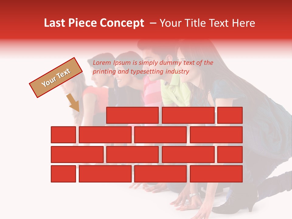 Young White Men PowerPoint Template