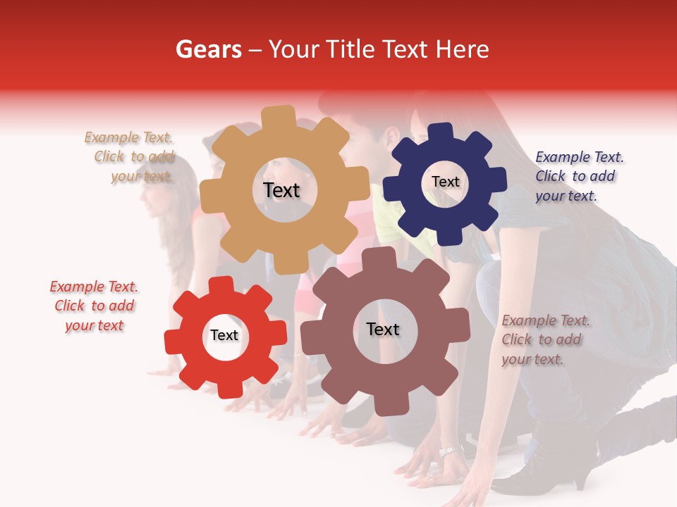 Young White Men PowerPoint Template