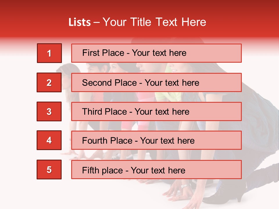 Young White Men PowerPoint Template
