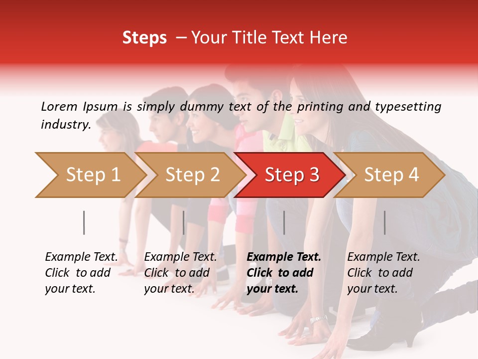 Young White Men PowerPoint Template