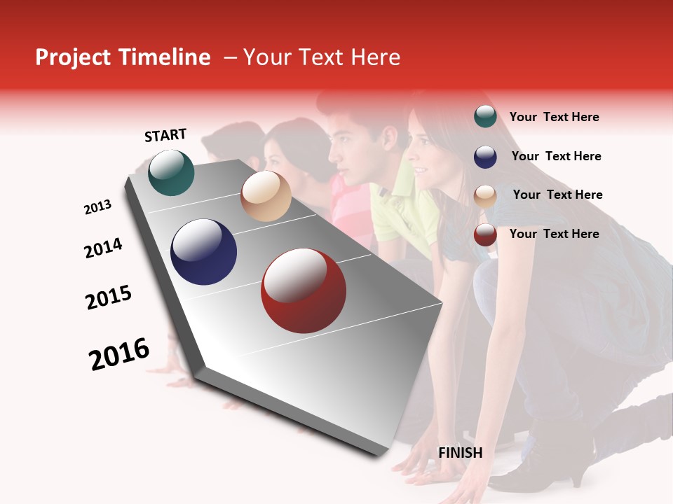 Young White Men PowerPoint Template