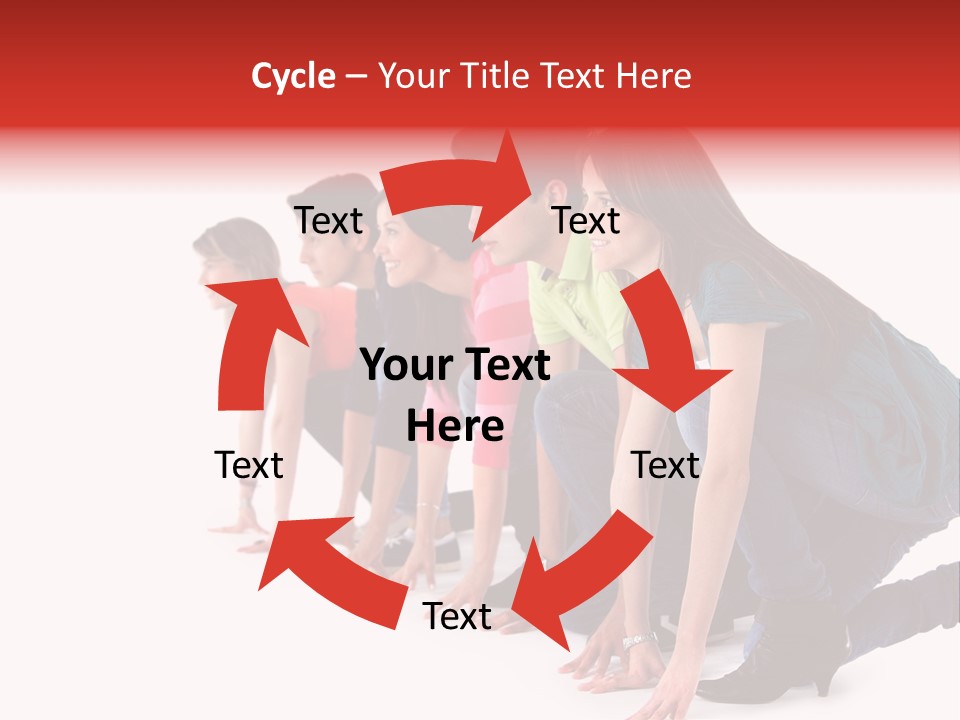 Young White Men PowerPoint Template