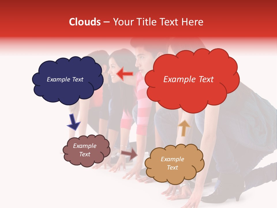 Young White Men PowerPoint Template