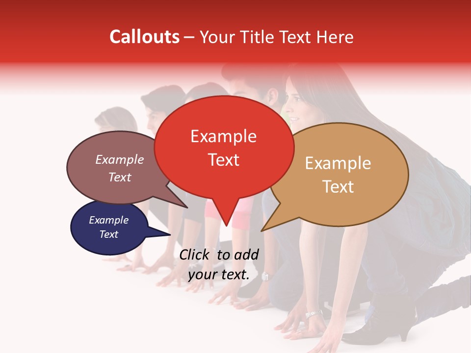 Young White Men PowerPoint Template