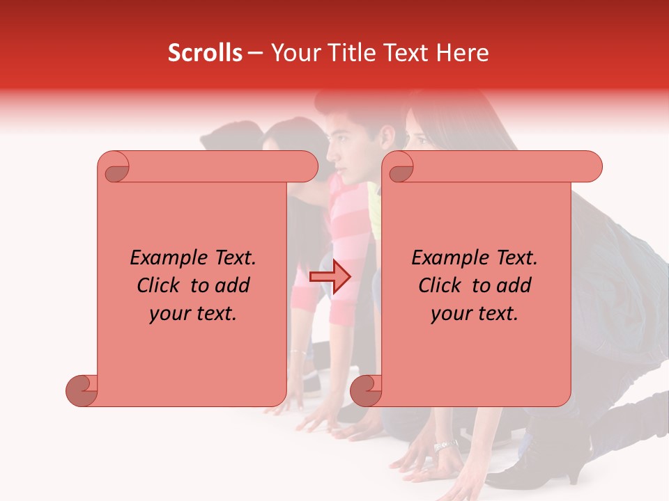 Young White Men PowerPoint Template