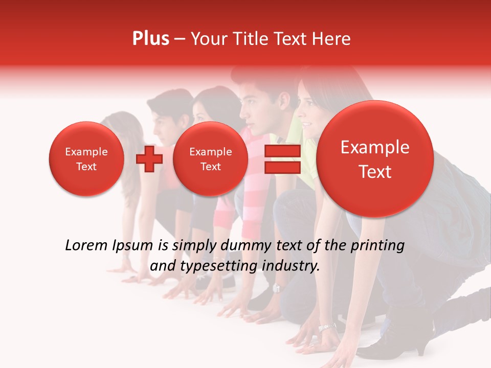 Young White Men PowerPoint Template
