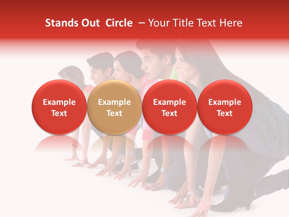 Young White Men PowerPoint Template