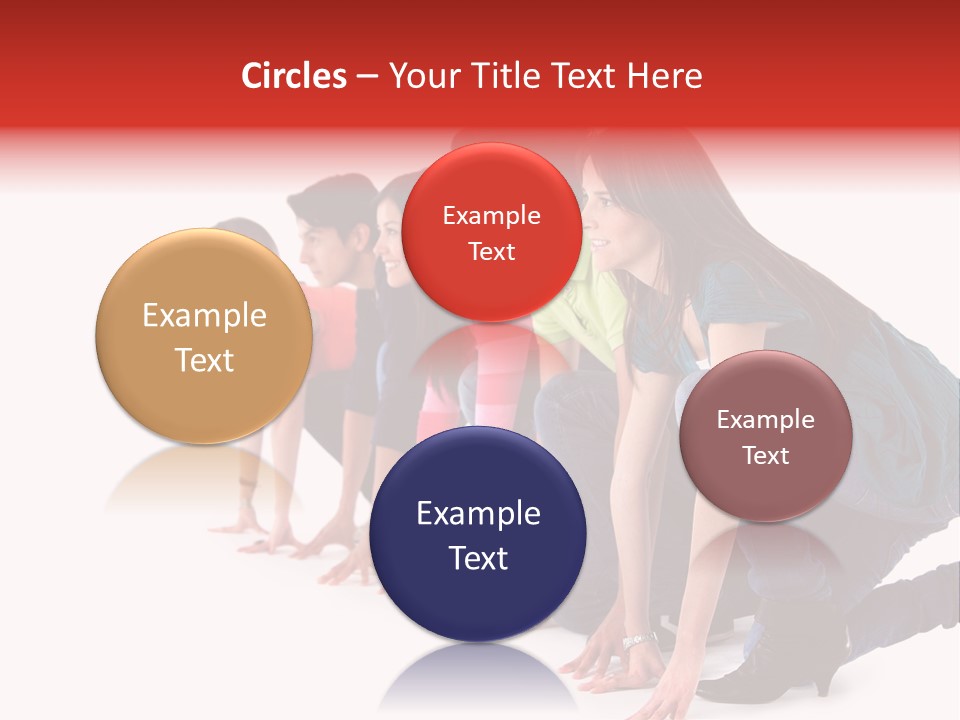 Young White Men PowerPoint Template