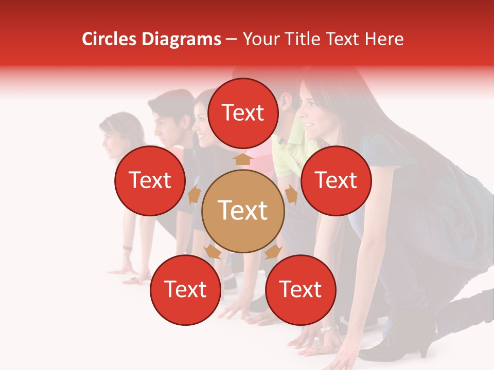 Young White Men PowerPoint Template