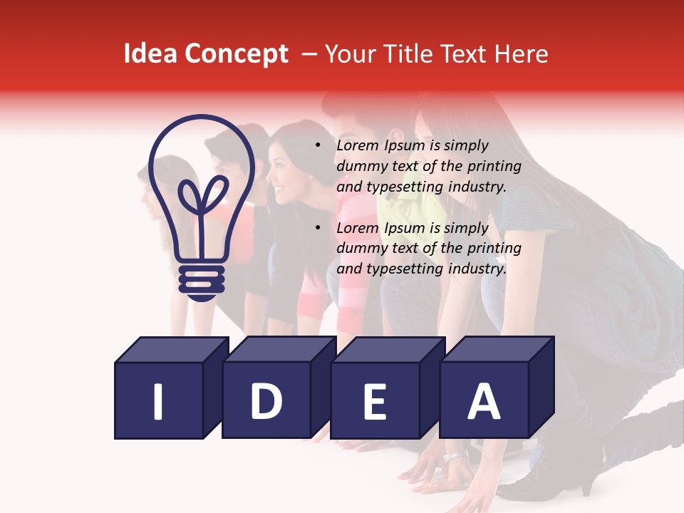 Young White Men PowerPoint Template