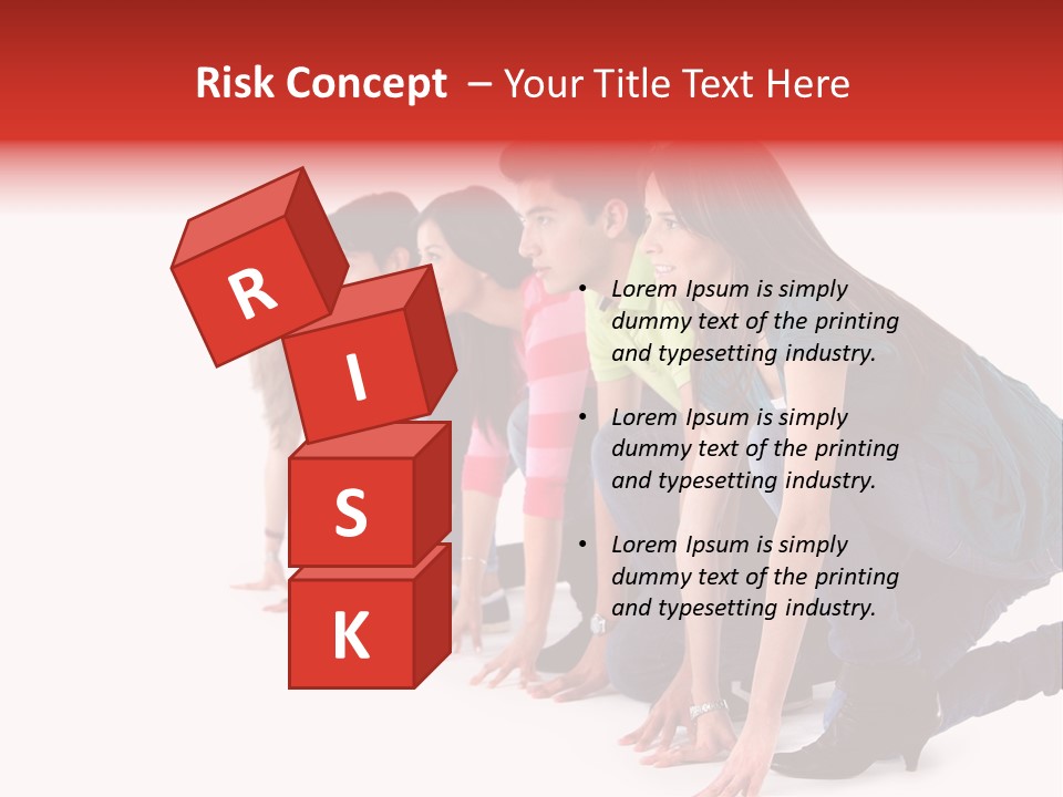 Young White Men PowerPoint Template