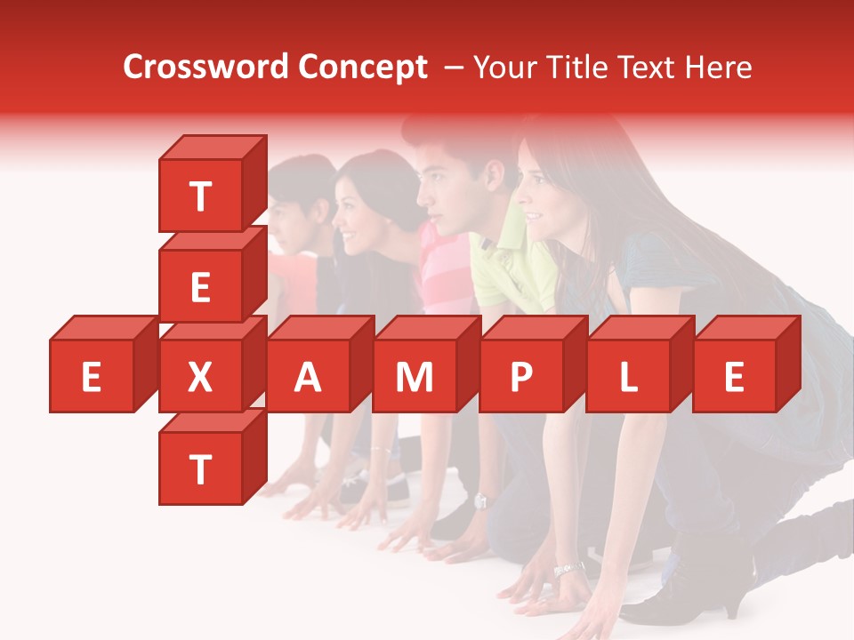 Young White Men PowerPoint Template