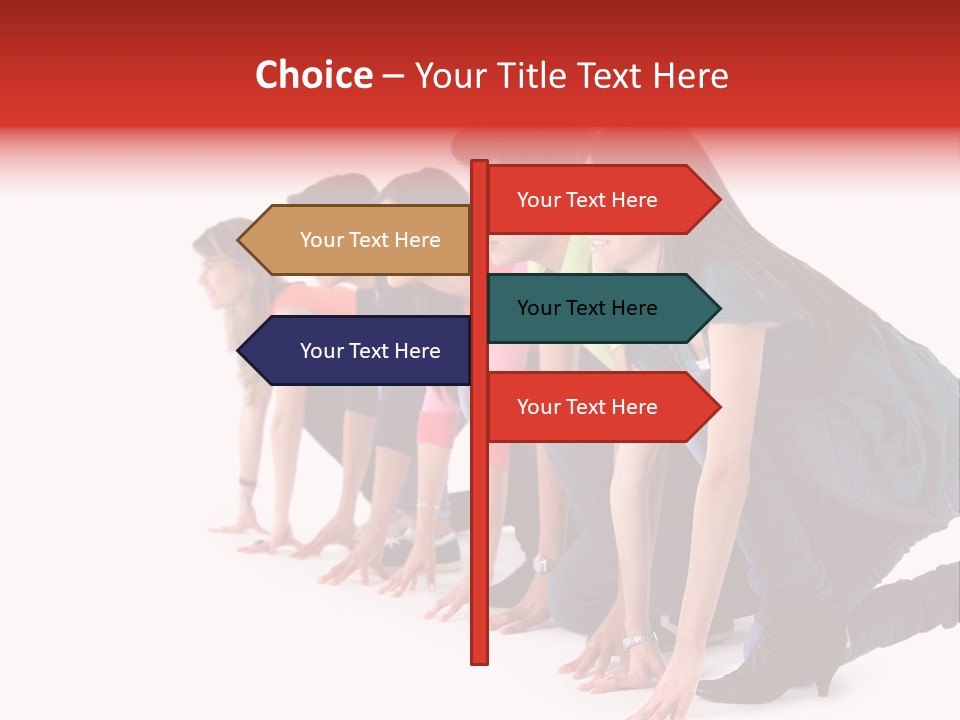 Young White Men PowerPoint Template