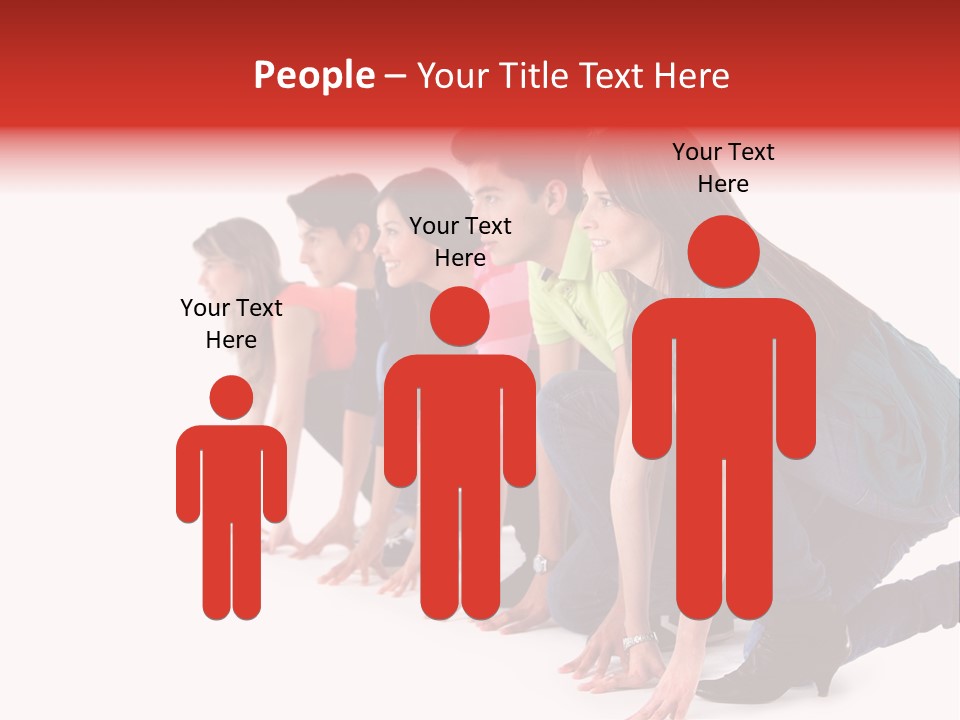 Young White Men PowerPoint Template