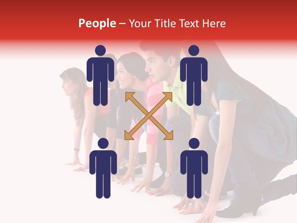 Young White Men PowerPoint Template