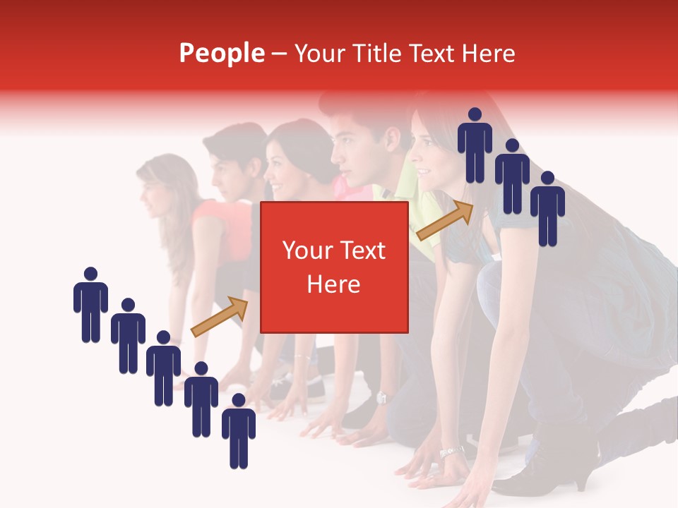 Young White Men PowerPoint Template