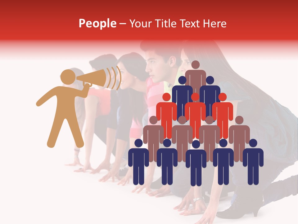 Young White Men PowerPoint Template