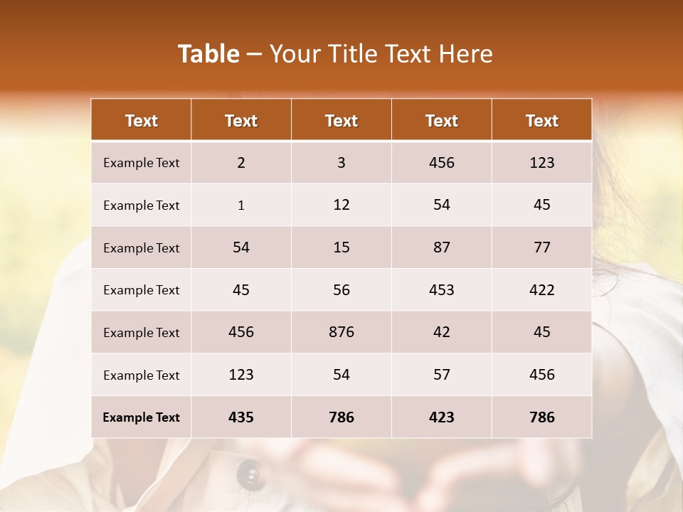 A Woman Holding A Green Apple In Her Hand PowerPoint Template