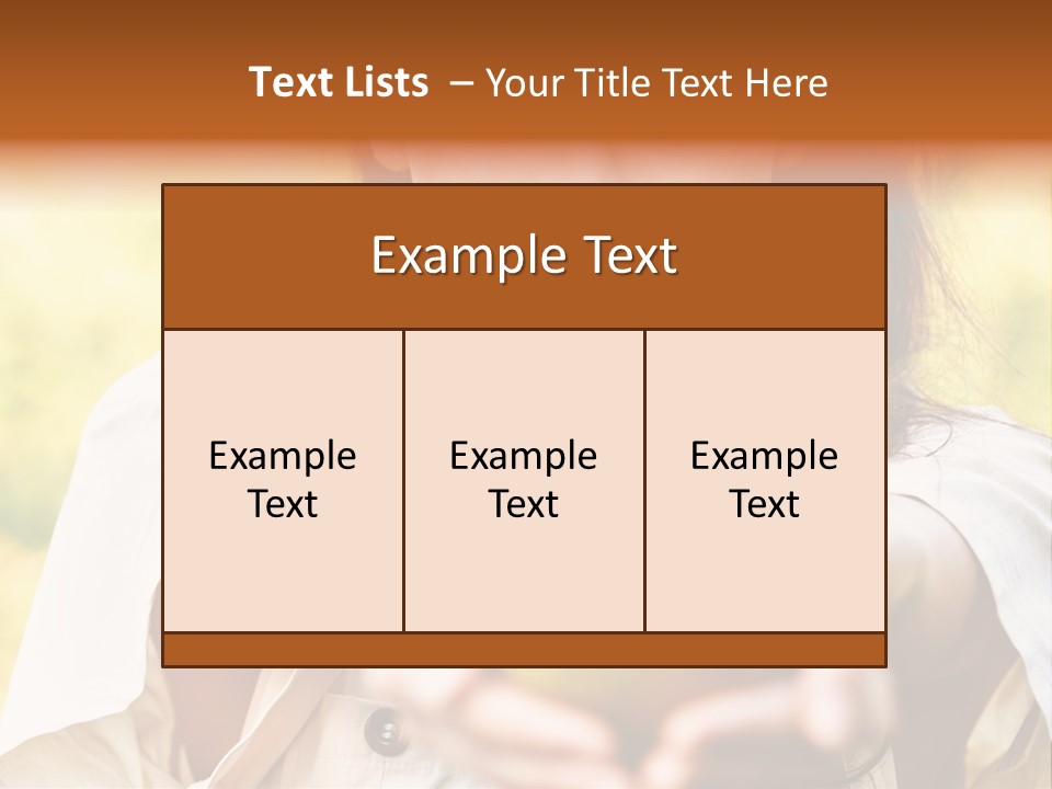 A Woman Holding A Green Apple In Her Hand PowerPoint Template