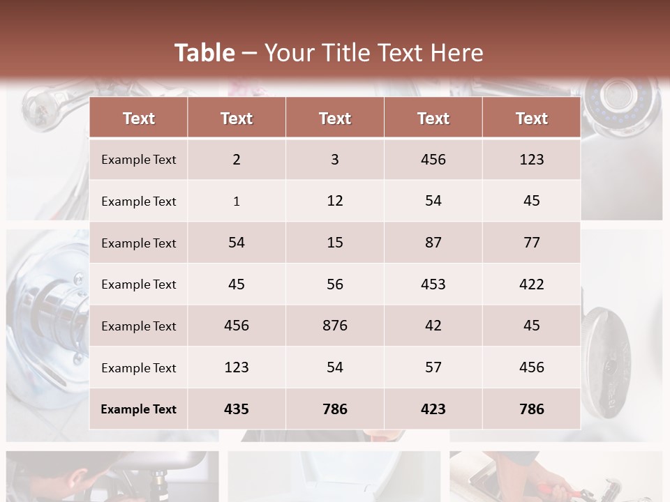 A Man Holding A Wrench In Front Of A Sink PowerPoint Template