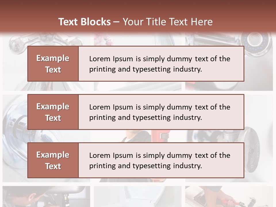 A Man Holding A Wrench In Front Of A Sink PowerPoint Template