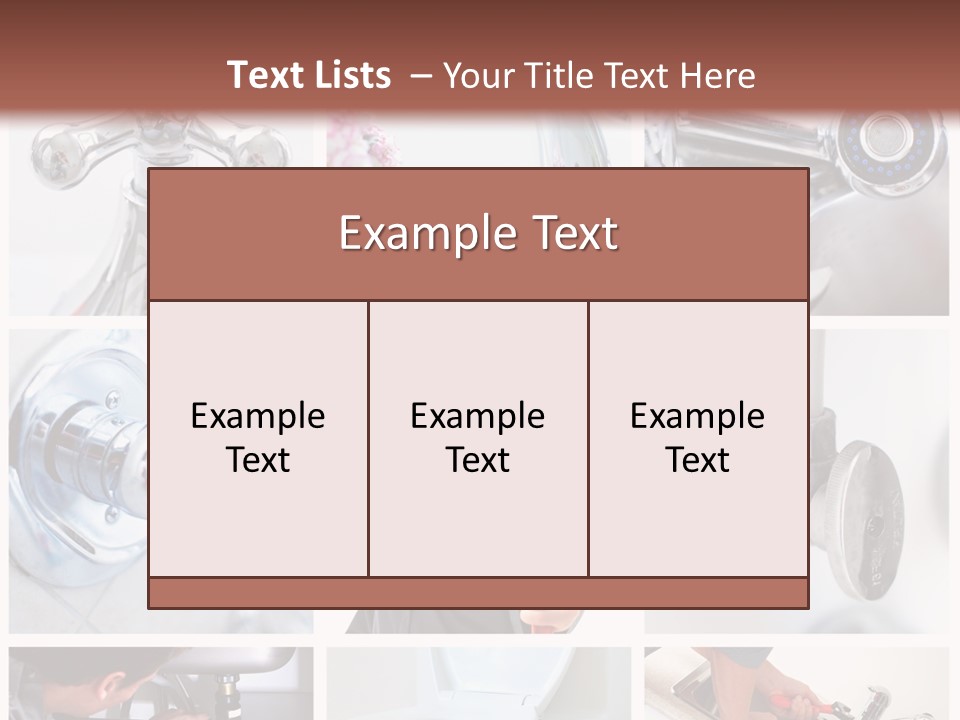 A Man Holding A Wrench In Front Of A Sink PowerPoint Template