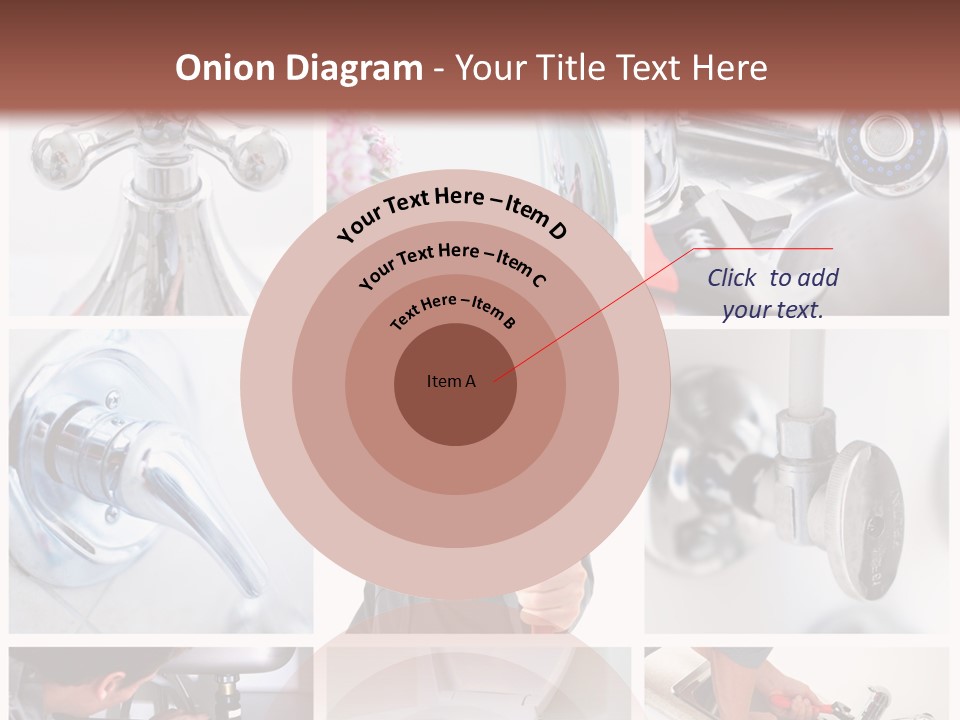 A Man Holding A Wrench In Front Of A Sink PowerPoint Template