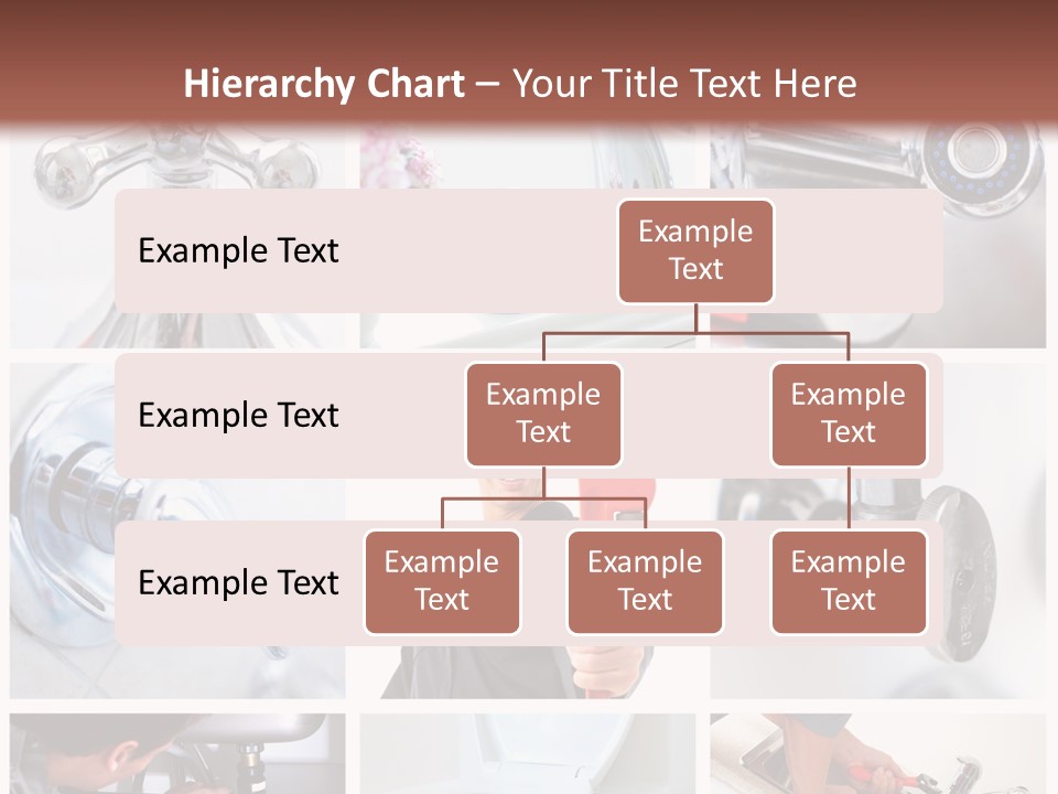 A Man Holding A Wrench In Front Of A Sink PowerPoint Template