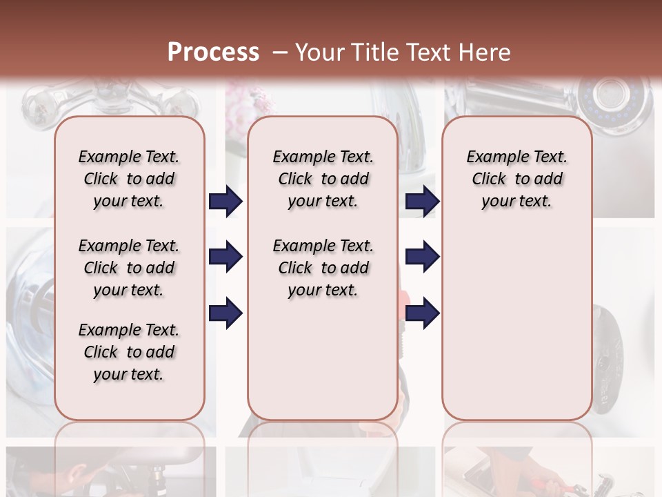 A Man Holding A Wrench In Front Of A Sink PowerPoint Template