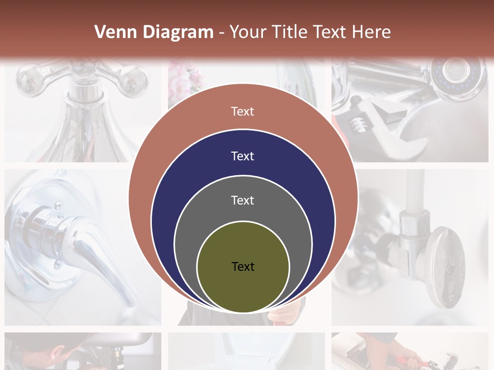 A Man Holding A Wrench In Front Of A Sink PowerPoint Template