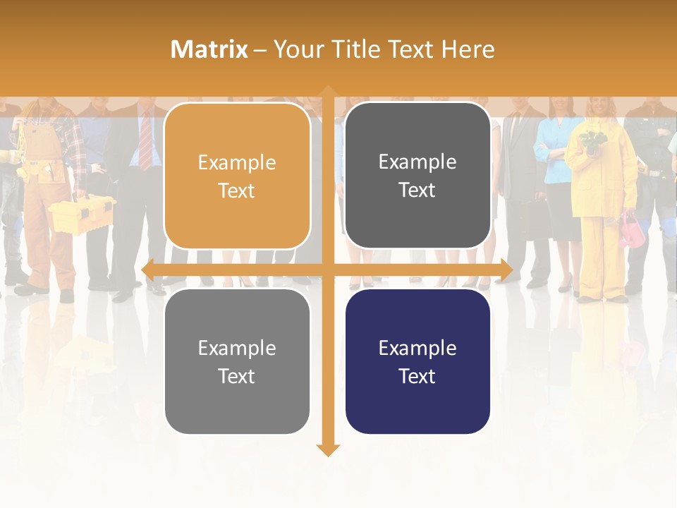 A Group Of People Standing Next To Each Other PowerPoint Template