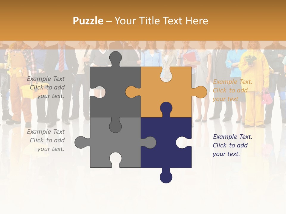 A Group Of People Standing Next To Each Other PowerPoint Template