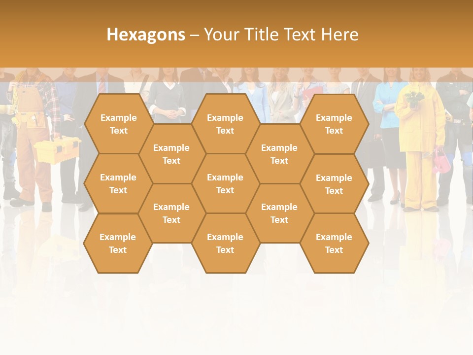 A Group Of People Standing Next To Each Other PowerPoint Template