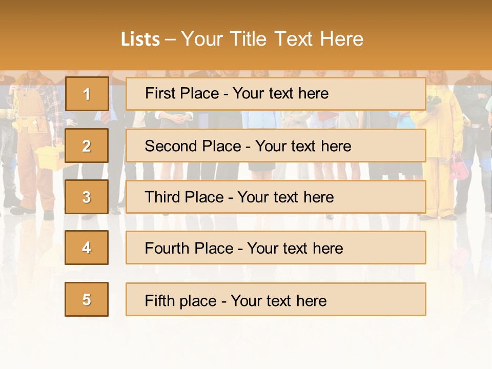 A Group Of People Standing Next To Each Other PowerPoint Template