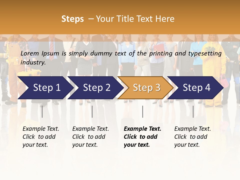 A Group Of People Standing Next To Each Other PowerPoint Template