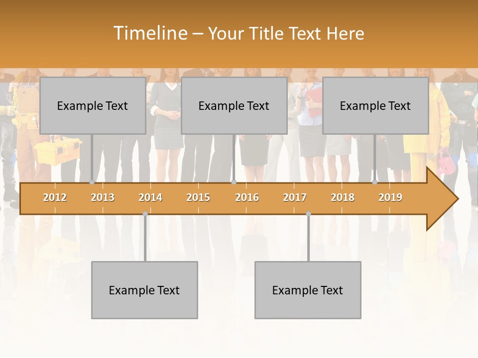 A Group Of People Standing Next To Each Other PowerPoint Template