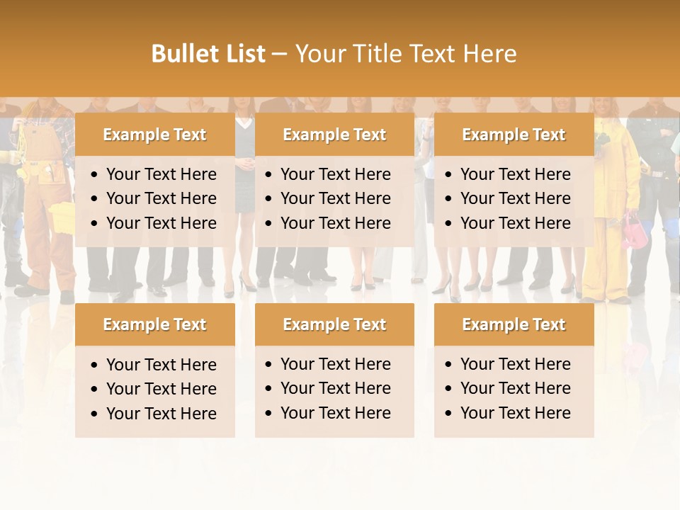 A Group Of People Standing Next To Each Other PowerPoint Template